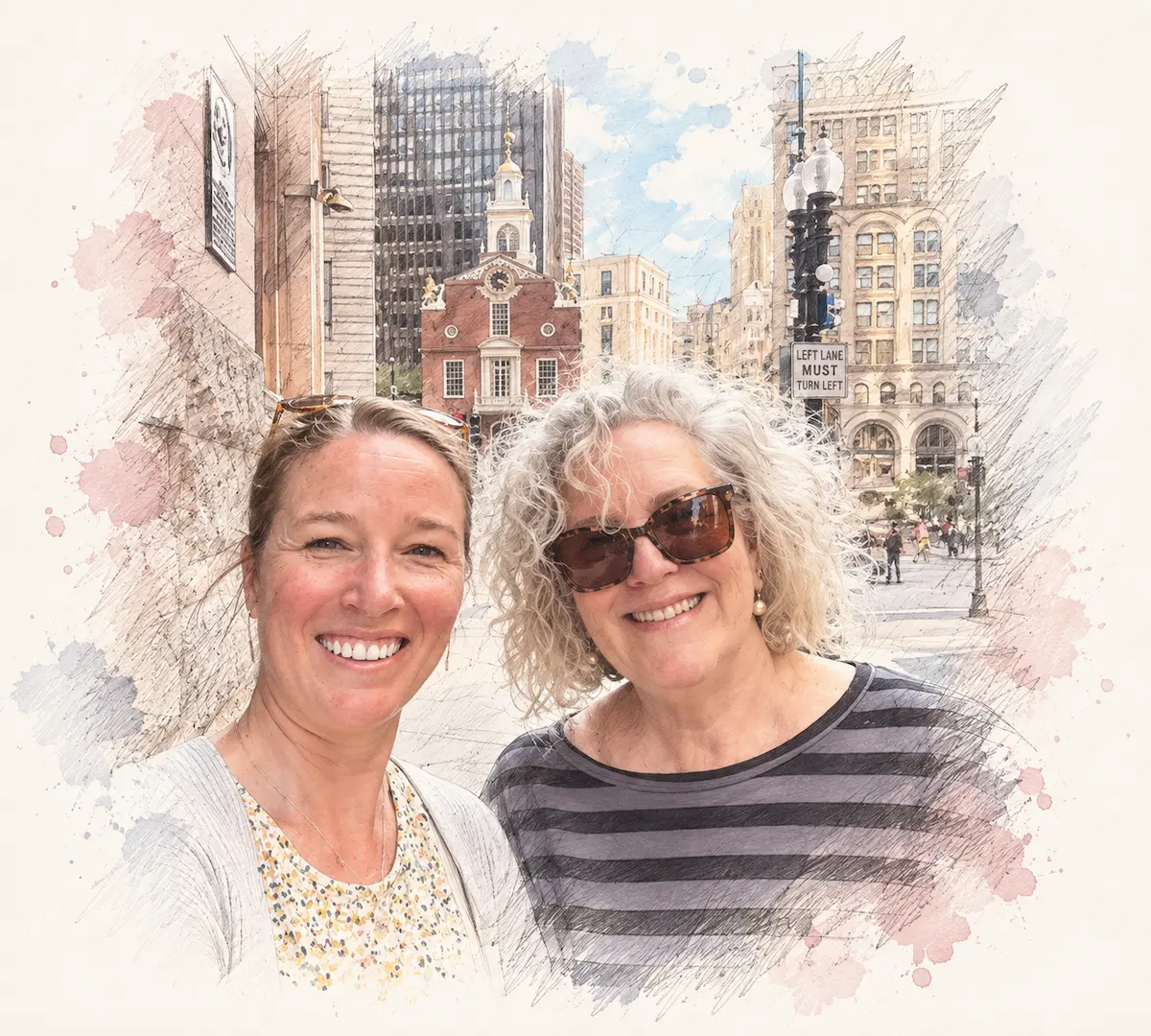 Neri Choma and Corrine Morse together in Boston